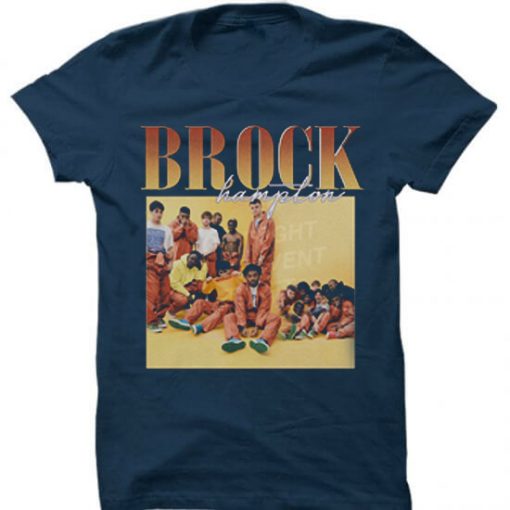 Brockhampton 90s Vintage Blue Navy tshirts