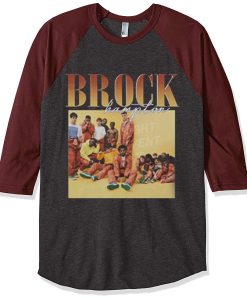 Brockhampton 90s Vintage Grey Brown Raglan T Shirts