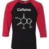 CAFFEINE Black Red Raglan Tees