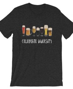 Celebrate Diversity Grey Asphalt T shirts