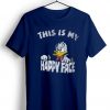 Donald Duck This Is My Happy Face Blue Navy Tshirts