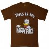 Donald Duck This Is My Happy Face BrownTshirts