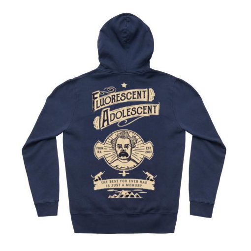 Fluorescent Adolescent Blue Navy Back Hoodie