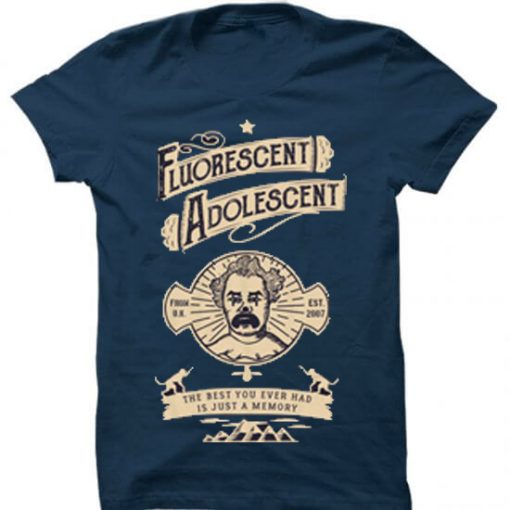 Fluorescent Adolescent Blue Navy T shirts