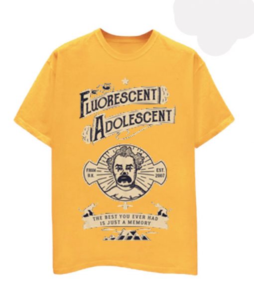 Fluorescent Adolescent Yellow T shirts