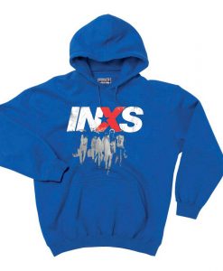 INXS in excess Michael Hutchence The Farriss Brothers Blue Hoodie