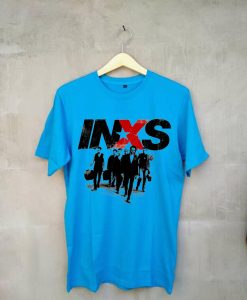 INXS in excess Michael Hutchence The Farriss Brothers Blue T shirts