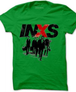 INXS in excess Michael Hutchence The Farriss Brothers Light Green T shirts