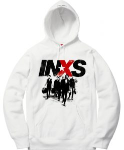 INXS in excess Michael Hutchence The Farriss Brothers White Hoodie