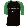 Jonas Brothers Happiness Begins by Guitars Black Green Raglan Tshirts