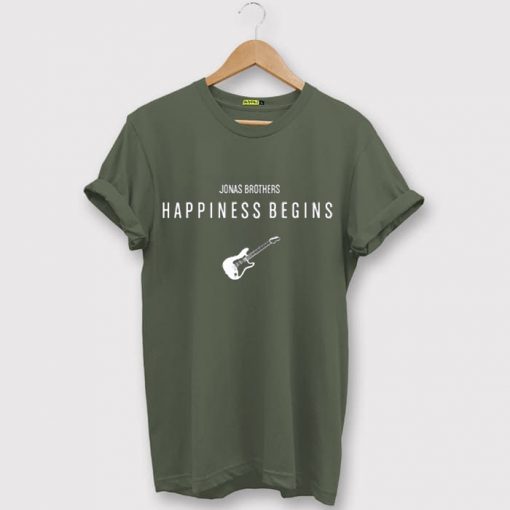 Jonas Brothers Happiness Begins by Guitars Green Army Tshirts