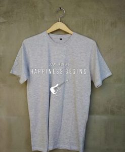 Jonas Brothers Happiness Begins by Guitars Grey Tshirts