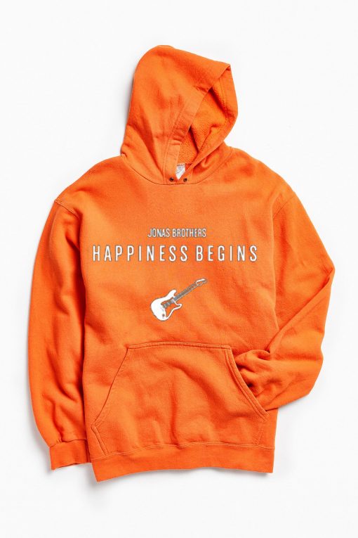 Jonas Brothers Happiness Begins by Guitars Orange Hoodie