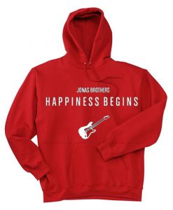 Jonas Brothers Happiness Begins by Guitars Red Hoodie