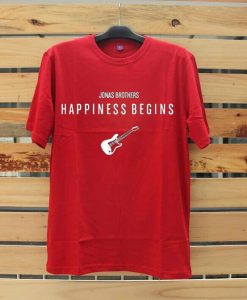 Jonas Brothers Happiness Begins by Guitars Red Tshirts