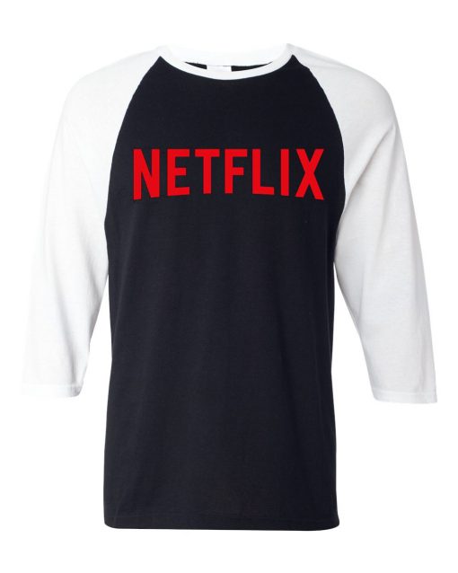 Netflix Movie Black White Raglan Tshirts