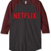 Netflix Movie Grey Brown Raglan Tshirts