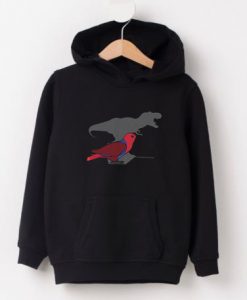 T-rex Female Eclectus Black Hoodie