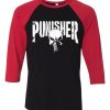 The Punisher Black Red Raglan Tees