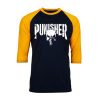 The Punisher Black Yellow Raglan Tees