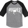 The Punisher Grey Black Raglan Tees