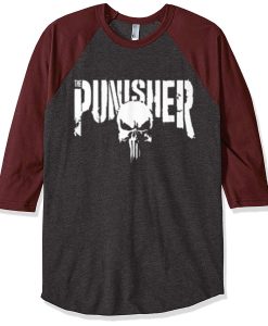 The Punisher Greydark Brown Raglan Tees