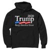 Trump 2020 Keep America Great USA Flag Black Hoodie