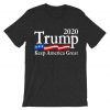 Trump 2020 Keep America Great USA Flag Dark GreyT shirts