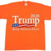 Trump 2020 Keep America Great USA Flag Orange T shirts