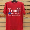 Trump 2020 Keep America Great USA Flag Red T shirts