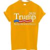 Trump 2020 Keep America Great USA Flag Yellow T shirts