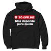 Tô Offline Black Hoodie