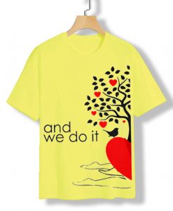 And We Do it Couple Yellow Tees