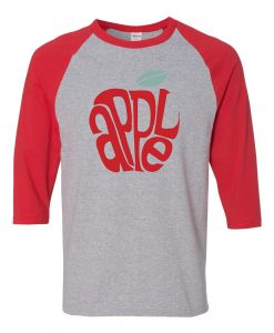 Apple Grey Red Raglan T shirts