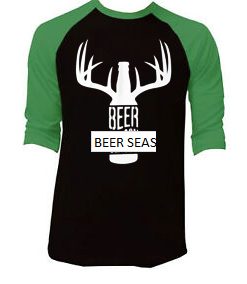 BEER SEASON Black Green Raglan T shirts