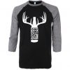 BEER SEASON Black Grey Raglan T shirts