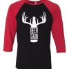 BEER SEASON Black Red Raglan T shirts