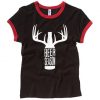 BEER SEASON Black Red Ringer T shirts