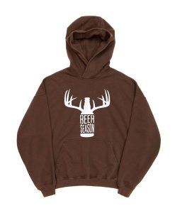 BEER SEASON Brown Hoodie