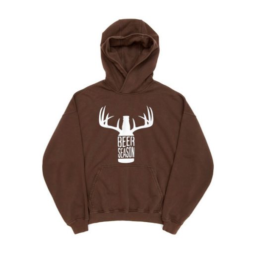 BEER SEASON Brown Hoodie