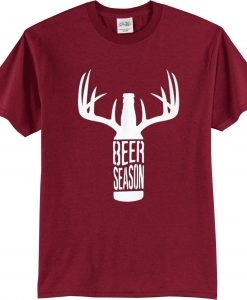 BEER SEASON Maroon T shirts