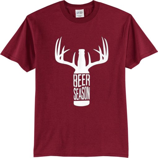 BEER SEASON Maroon T shirts