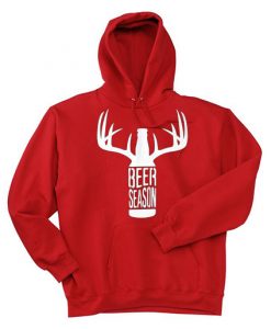 BEER SEASON Red Hoodie