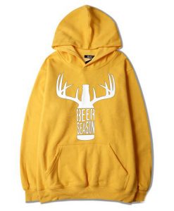 BEER SEASON Yellow Hoodie