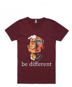 Be Different Maroon T shirts