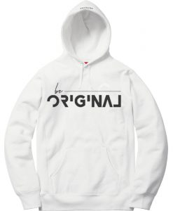 Be Original White Hoodie