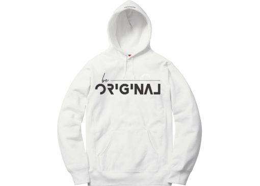 Be Original White Hoodie