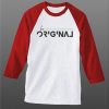 Be Original White Red Raglan T shirts