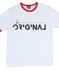 Be Original White Red Ringer T shirts