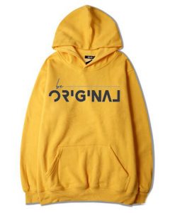 Be Original Yellow Hoodie